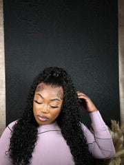HD Frontal Wig Brazilian Curly