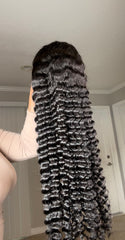 HD Frontal Wig Brazilian Deep Wave