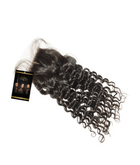 Transparent Closure Brazilian Curly