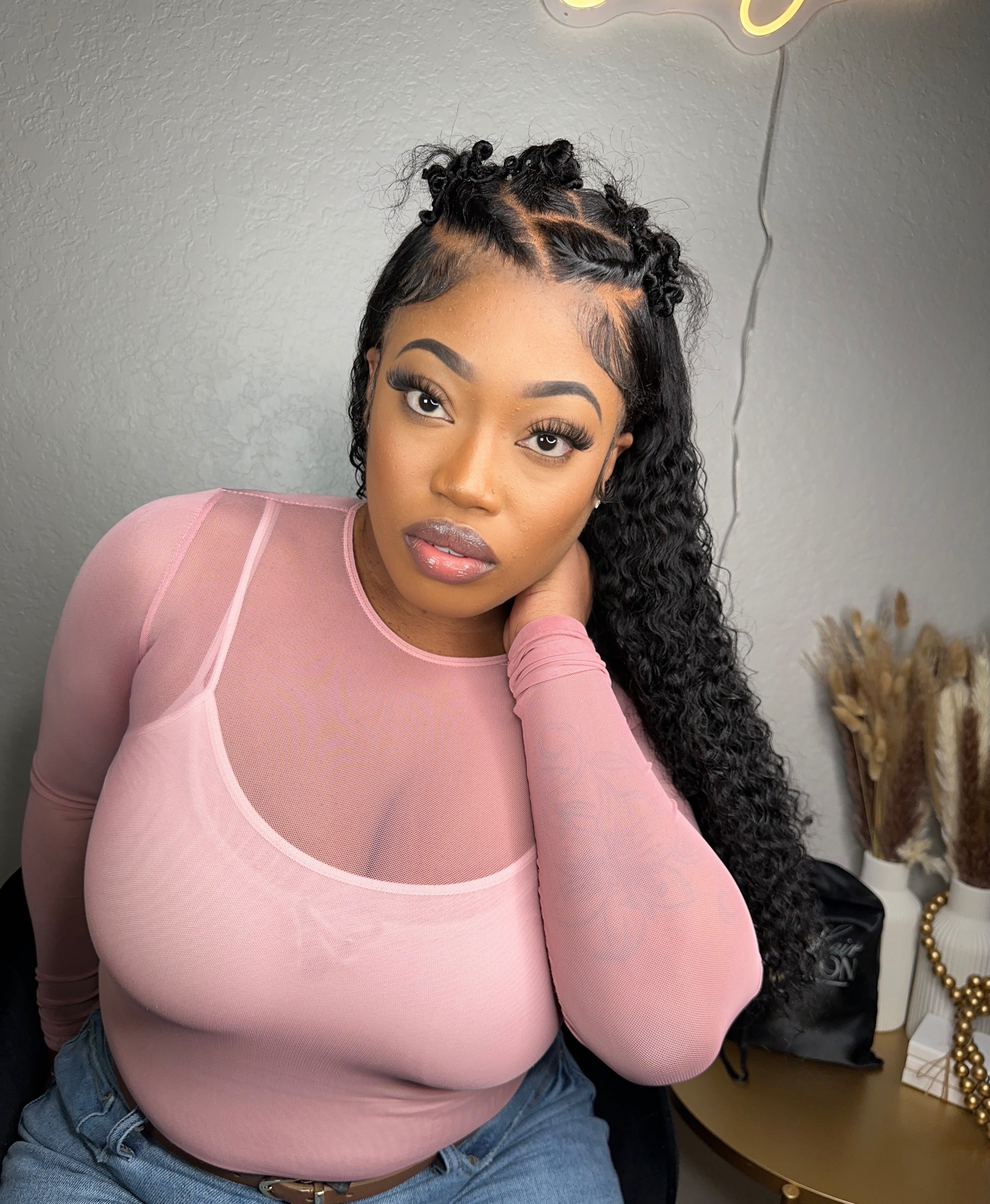 HD Frontal Wig Brazilian Curly