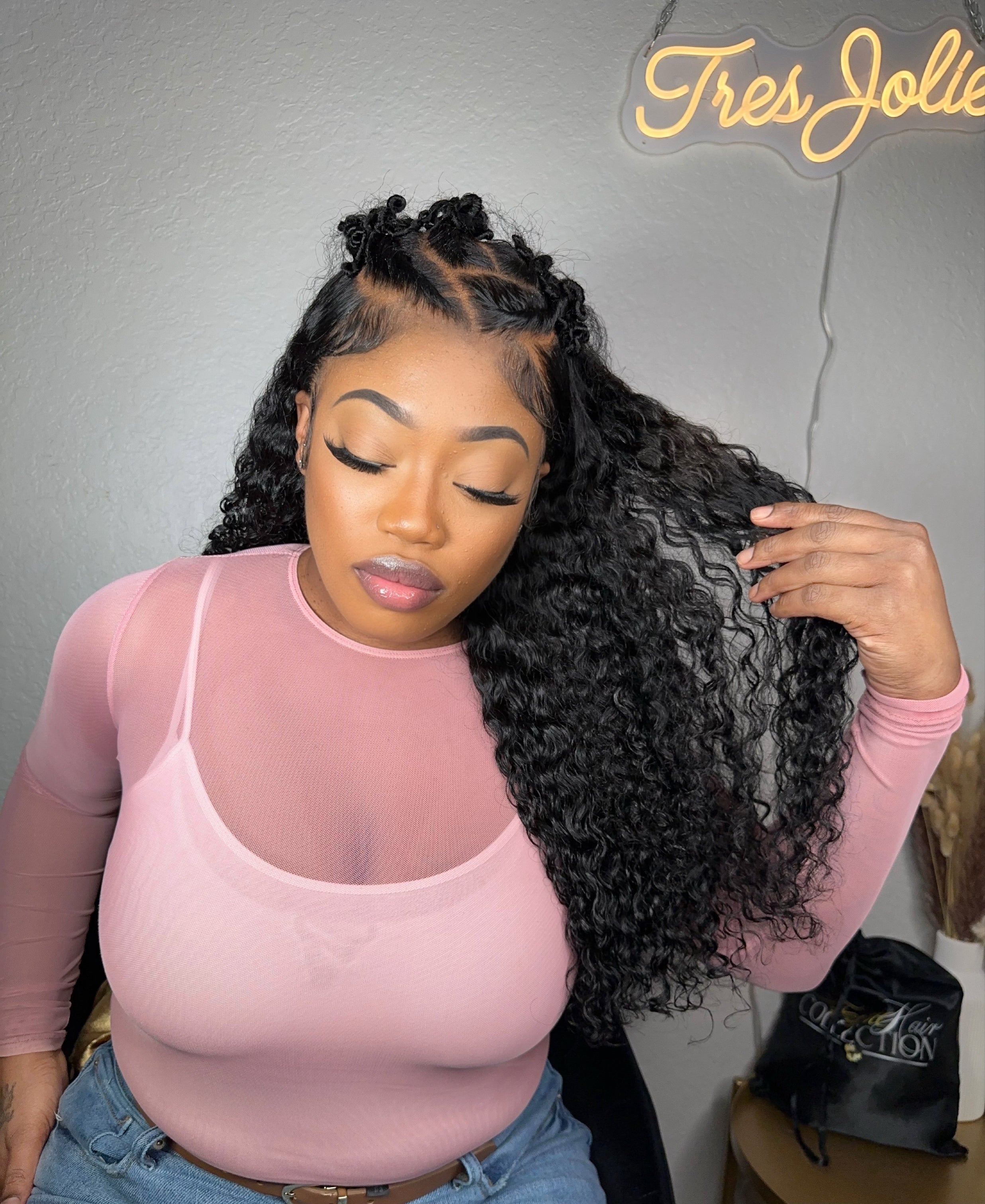 HD Frontal Wig Brazilian Curly