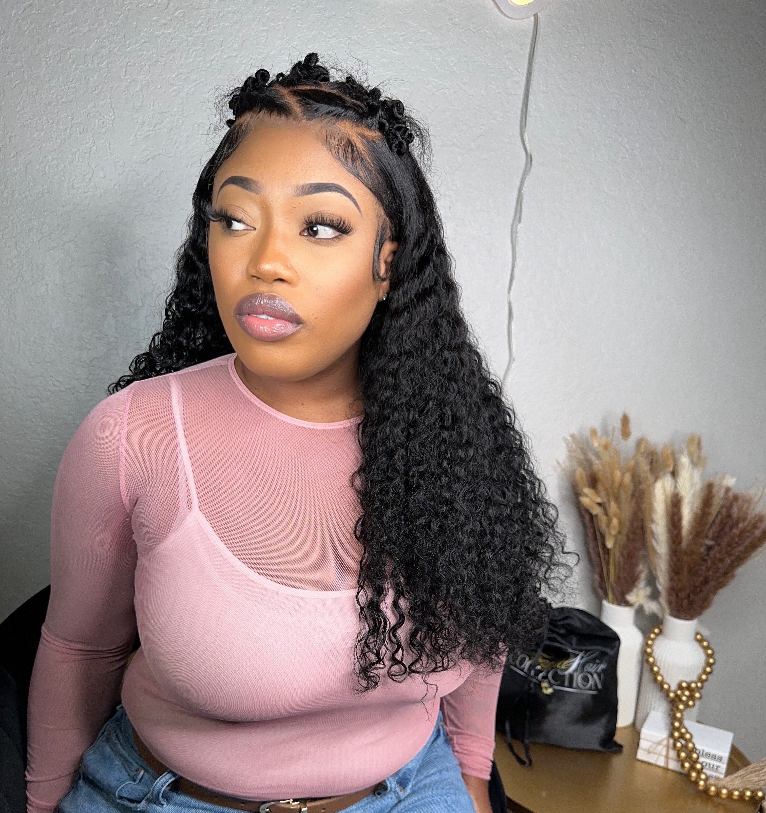 HD Frontal Wig Brazilian Curly