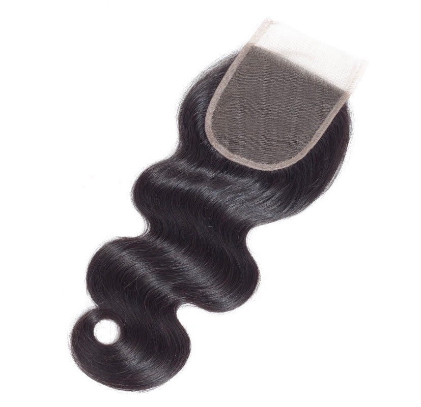 Transparent Closure Brazilian Bodywave