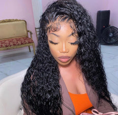 HD Frontal Wig Brazilian Water Wave